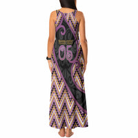 Custom Aotearoa Atua Rongomatane Tank Maxi Dress God Of Cultivated Foods Koru Patterns