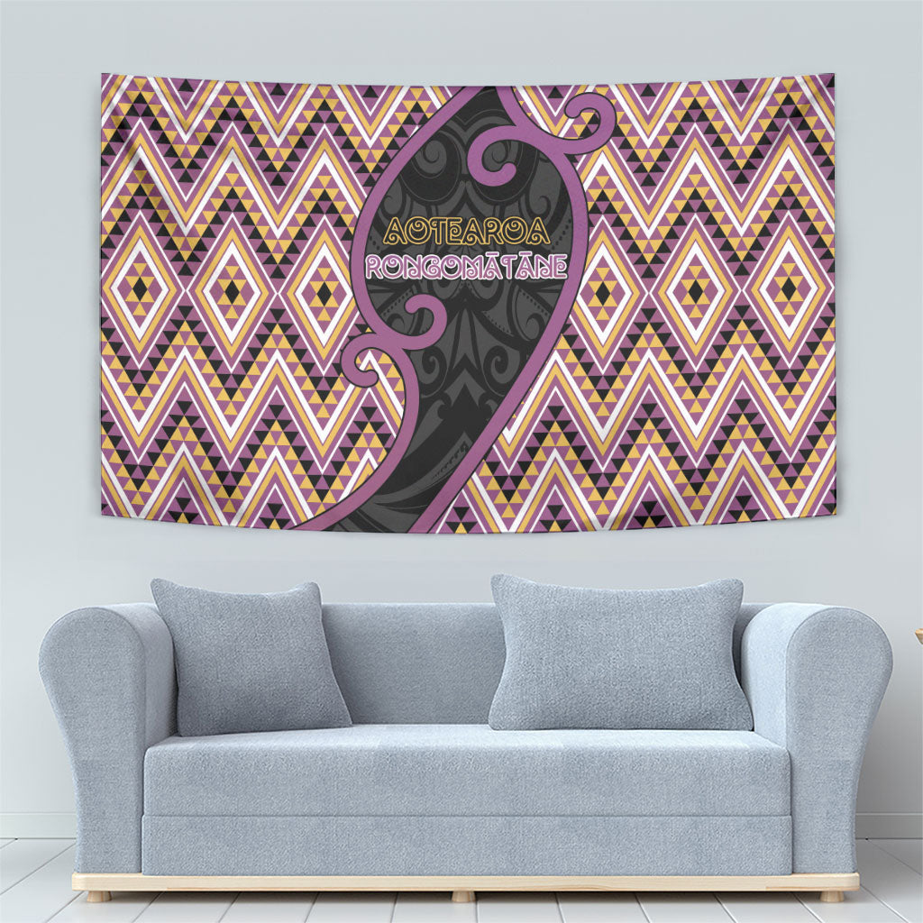 Aotearoa Atua Rongomatane Tapestry God Of Cultivated Foods Koru Patterns