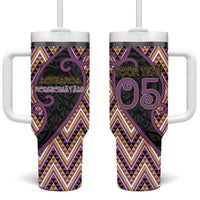 Custom Aotearoa Atua Rongomatane Tumbler With Handle God Of Cultivated Foods Koru Patterns