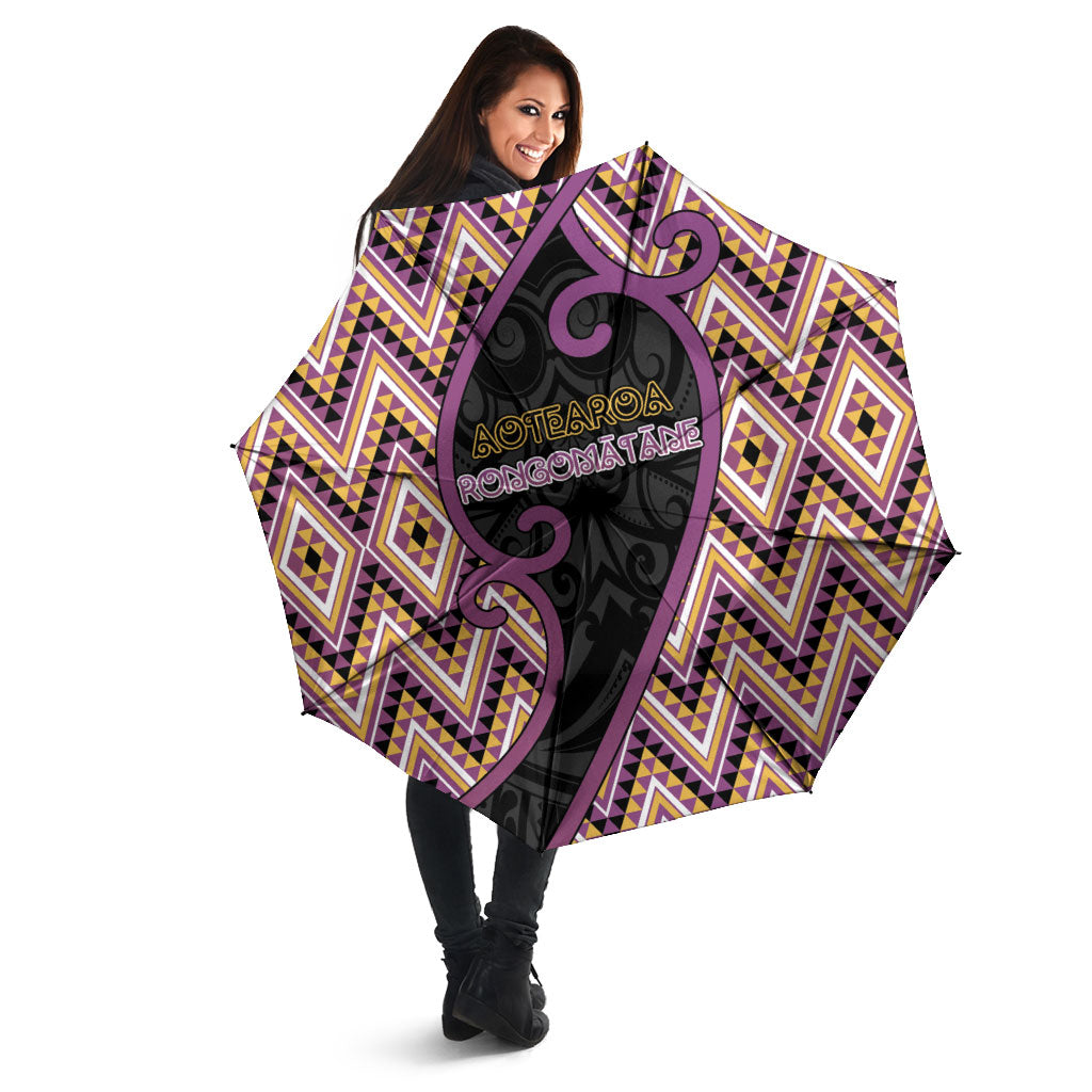 Aotearoa Atua Rongomatane Umbrella God Of Cultivated Foods Koru Patterns