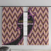 Aotearoa Atua Rongomatane Window Curtain God Of Cultivated Foods Koru Patterns