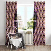 Aotearoa Atua Rongomatane Window Curtain God Of Cultivated Foods Koru Patterns