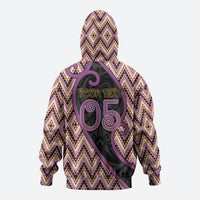 Custom Aotearoa Atua Rongomatane Zip Hoodie God Of Cultivated Foods Koru Patterns