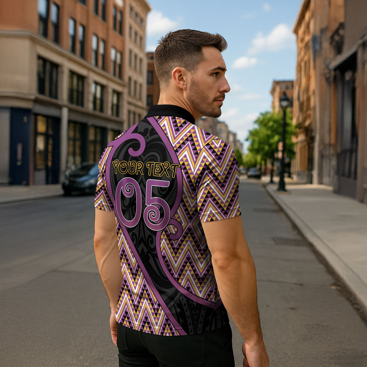 Custom Aotearoa Atua Rongomatane Zipper Polo Shirt God Of Cultivated Foods Koru Patterns