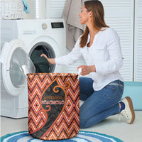 Aotearoa Atua Ruaumoko Laundry Basket God Of Volcanoes Koru Patterns