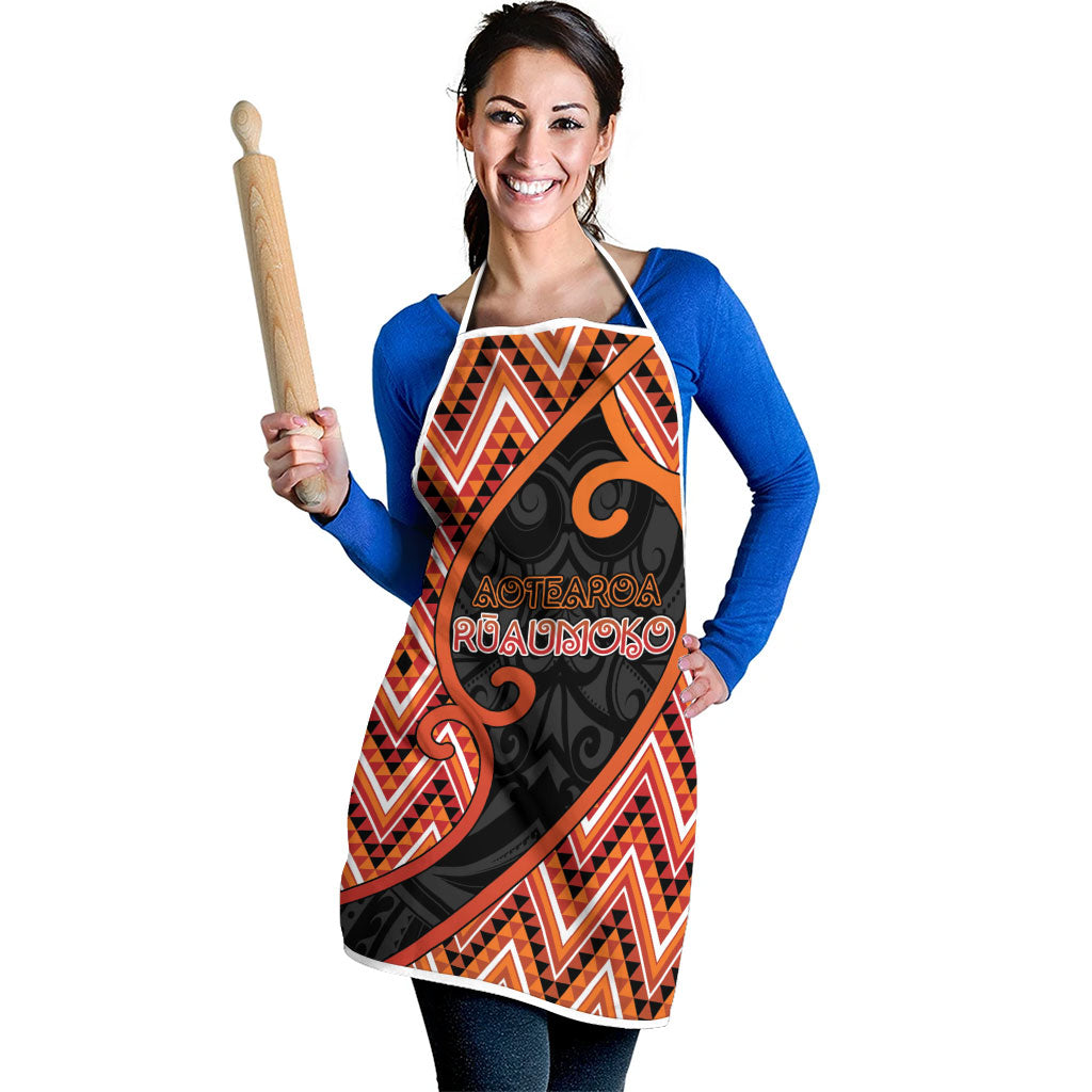 Aotearoa Atua Ruaumoko Apron God Of Volcanoes Koru Patterns