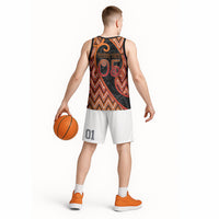 Custom Aotearoa Atua Ruaumoko Basketball Jersey God Of Volcanoes Koru Patterns