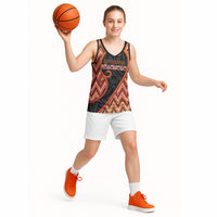 Custom Aotearoa Atua Ruaumoko Basketball Jersey God Of Volcanoes Koru Patterns