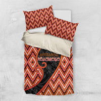 Aotearoa Atua Ruaumoko Bedding Set God Of Volcanoes Koru Patterns