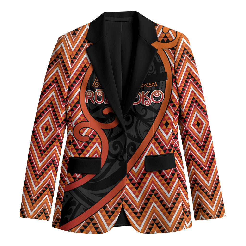 Custom Aotearoa Atua Ruaumoko Blazer God Of Volcanoes Koru Patterns
