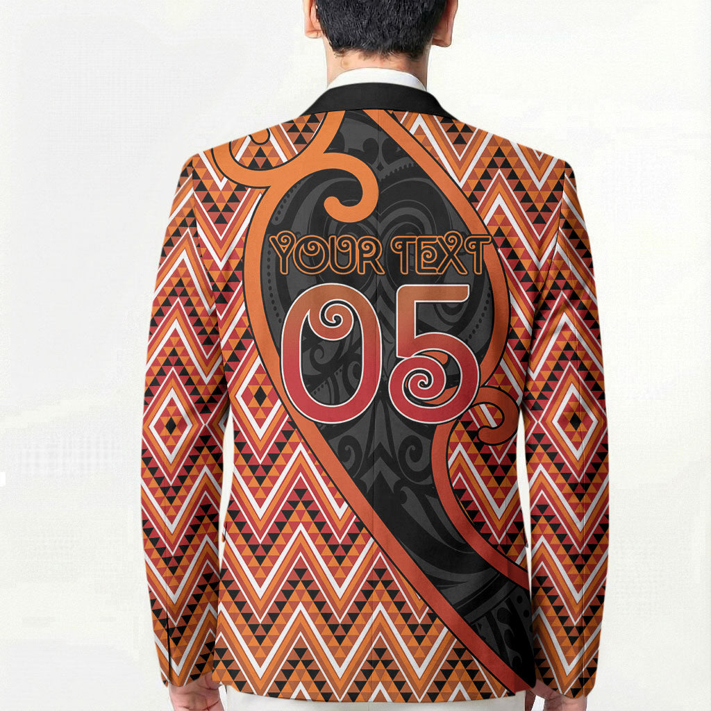 Custom Aotearoa Atua Ruaumoko Blazer God Of Volcanoes Koru Patterns