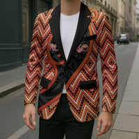 Custom Aotearoa Atua Ruaumoko Blazer God Of Volcanoes Koru Patterns