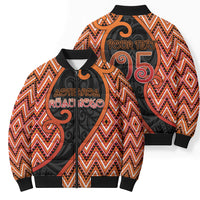 Custom Aotearoa Atua Ruaumoko Bomber Puffer Jacket God Of Volcanoes Koru Patterns