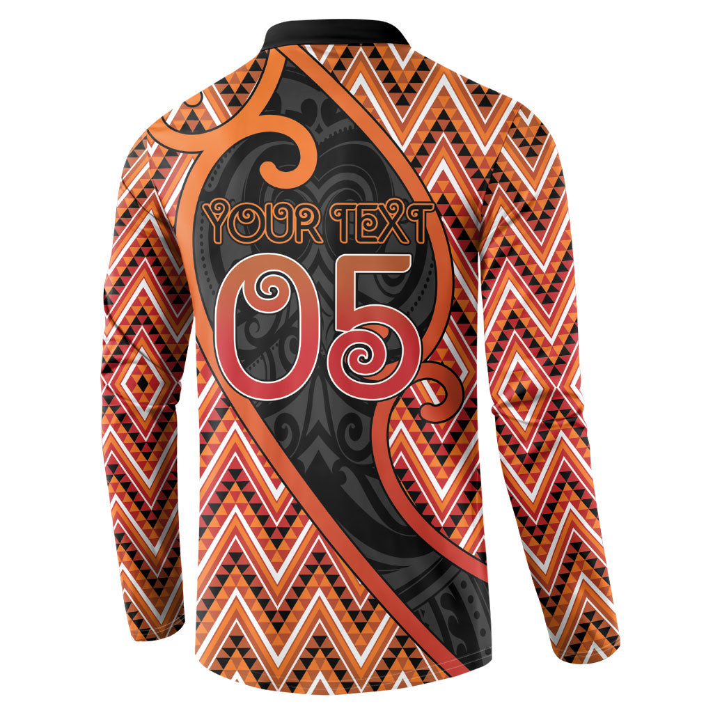 Custom Aotearoa Atua Ruaumoko Button Sweatshirt God Of Volcanoes Koru Patterns