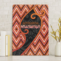 Aotearoa Atua Ruaumoko Canvas Wall Art God Of Volcanoes Koru Patterns