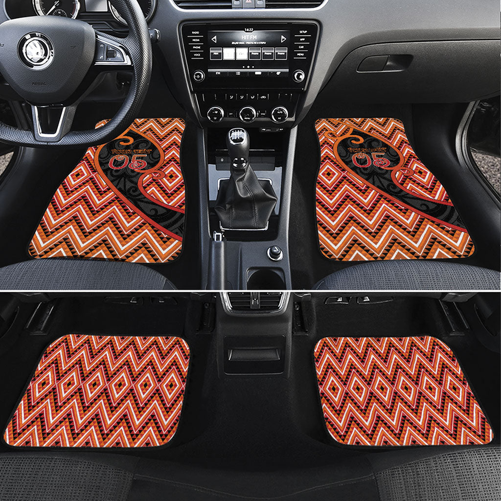Custom Aotearoa Atua Ruaumoko Car Mats God Of Volcanoes Koru Patterns
