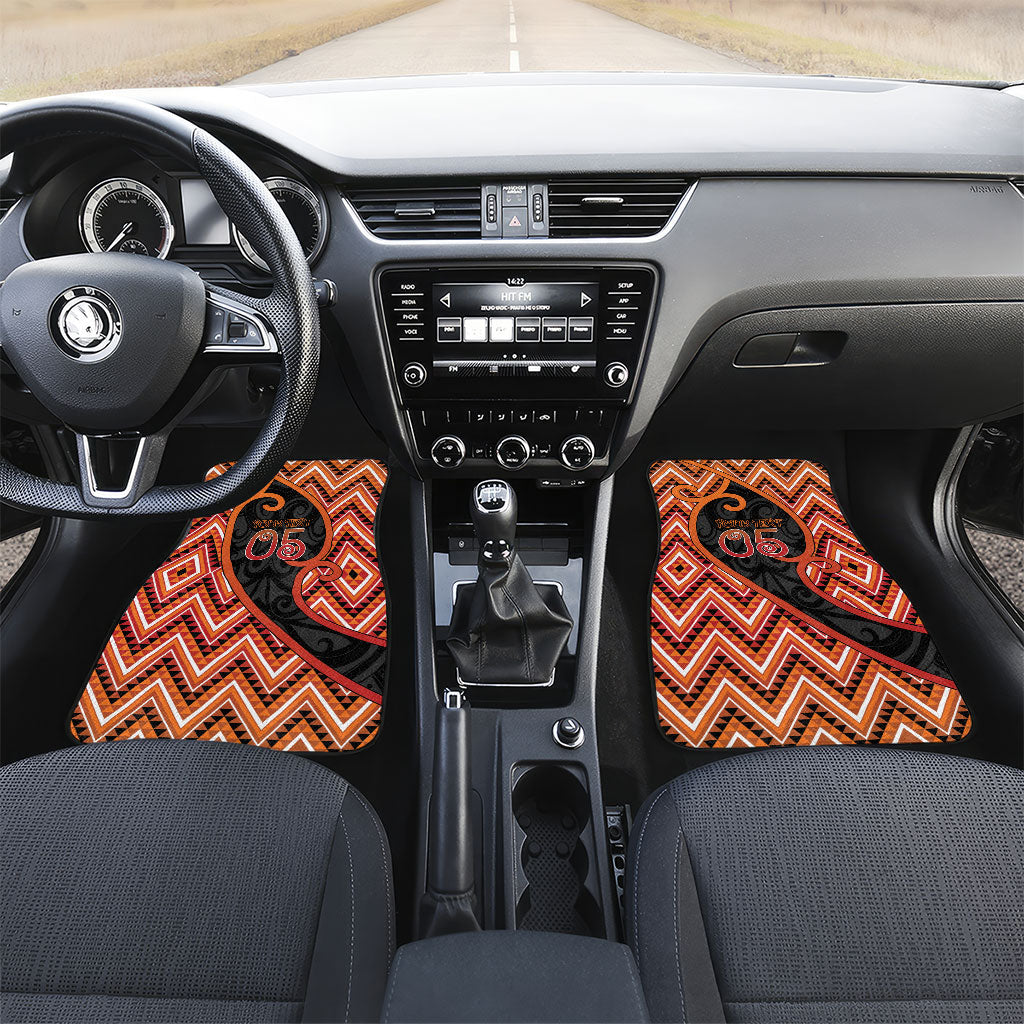 Custom Aotearoa Atua Ruaumoko Car Mats God Of Volcanoes Koru Patterns