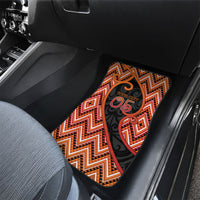 Custom Aotearoa Atua Ruaumoko Car Mats God Of Volcanoes Koru Patterns