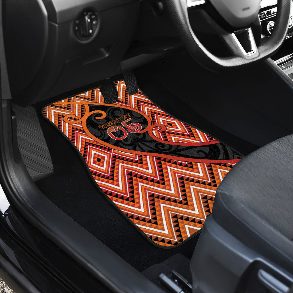 Custom Aotearoa Atua Ruaumoko Car Mats God Of Volcanoes Koru Patterns