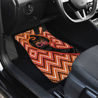 Custom Aotearoa Atua Ruaumoko Car Mats God Of Volcanoes Koru Patterns