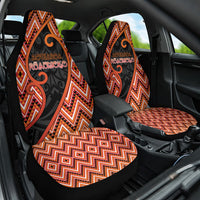 Aotearoa Atua Ruaumoko Car Seat Cover God Of Volcanoes Koru Patterns