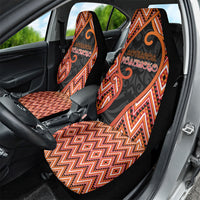 Aotearoa Atua Ruaumoko Car Seat Cover God Of Volcanoes Koru Patterns