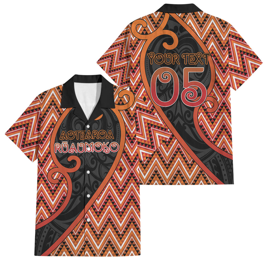 Custom Aotearoa Atua Ruaumoko Family Matching Long Sleeve Bodycon Dress and Hawaiian Shirt God Of Volcanoes Koru Patterns