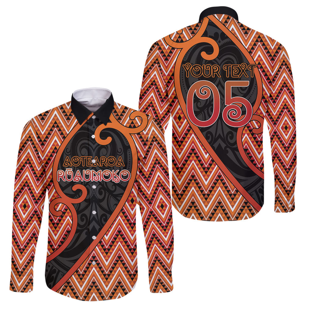 Custom Aotearoa Atua Ruaumoko Family Matching Off Shoulder Short Dress and Hawaiian Shirt God Of Volcanoes Koru Patterns