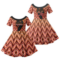 Custom Aotearoa Atua Ruaumoko Family Matching Puletasi and Hawaiian Shirt God Of Volcanoes Koru Patterns