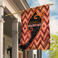 Aotearoa Atua Ruaumoko Garden Flag God Of Volcanoes Koru Patterns