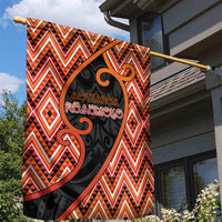 Aotearoa Atua Ruaumoko Garden Flag God Of Volcanoes Koru Patterns