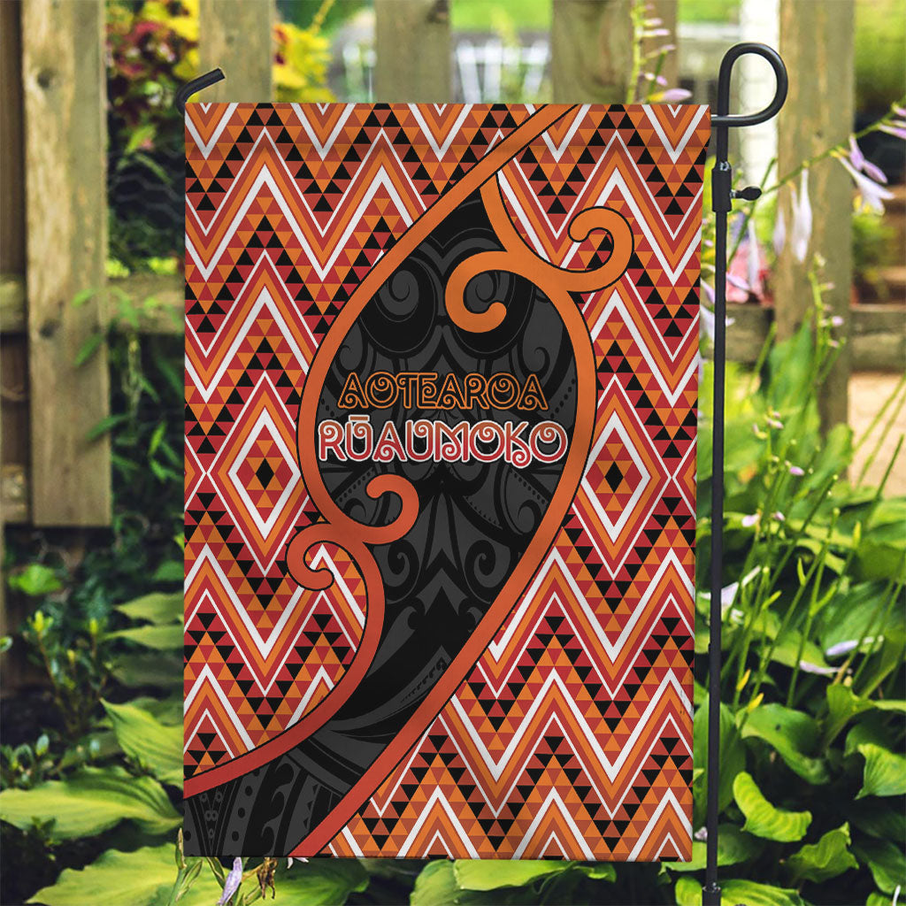 Aotearoa Atua Ruaumoko Garden Flag God Of Volcanoes Koru Patterns