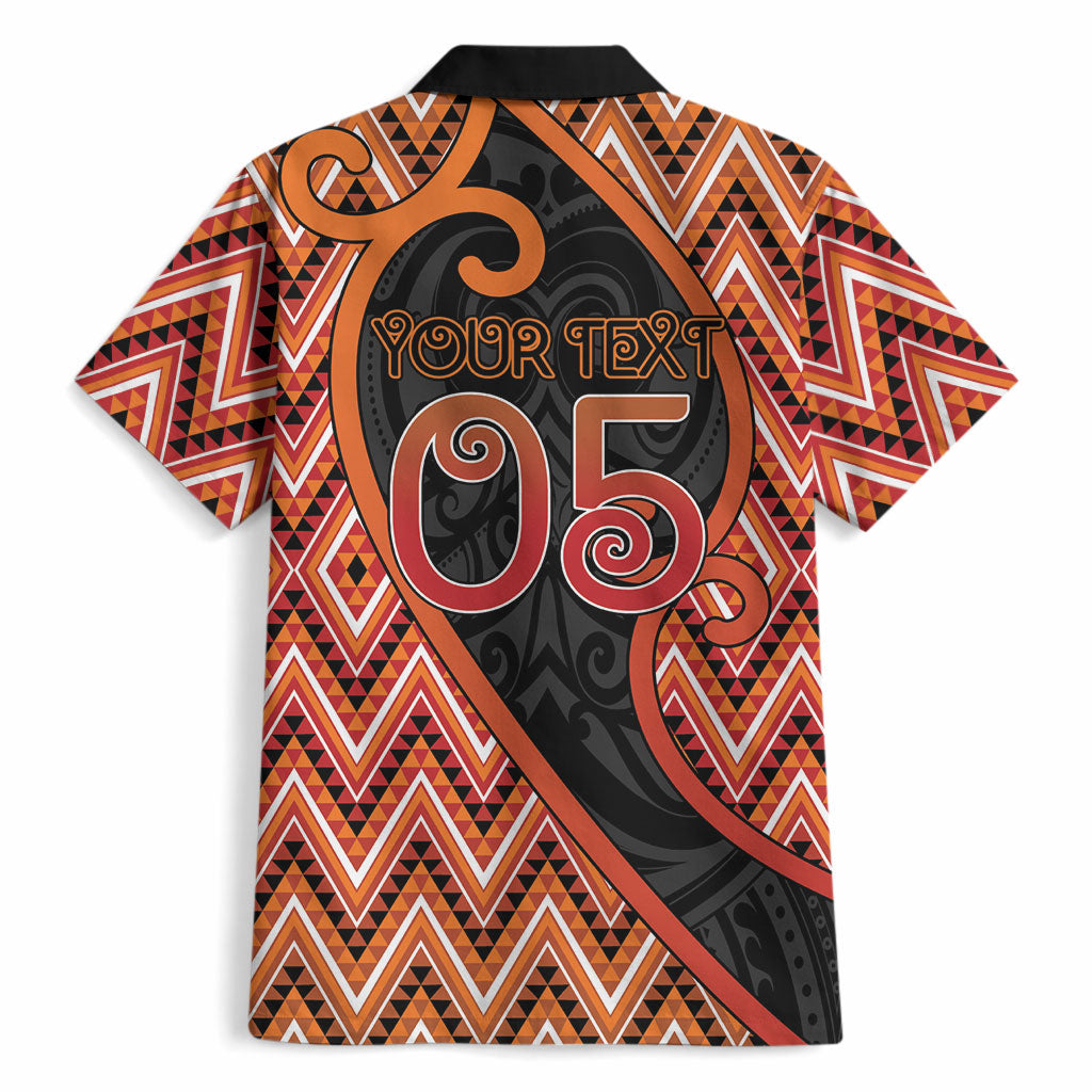 Custom Aotearoa Atua Ruaumoko Hawaiian Shirt God Of Volcanoes Koru Patterns