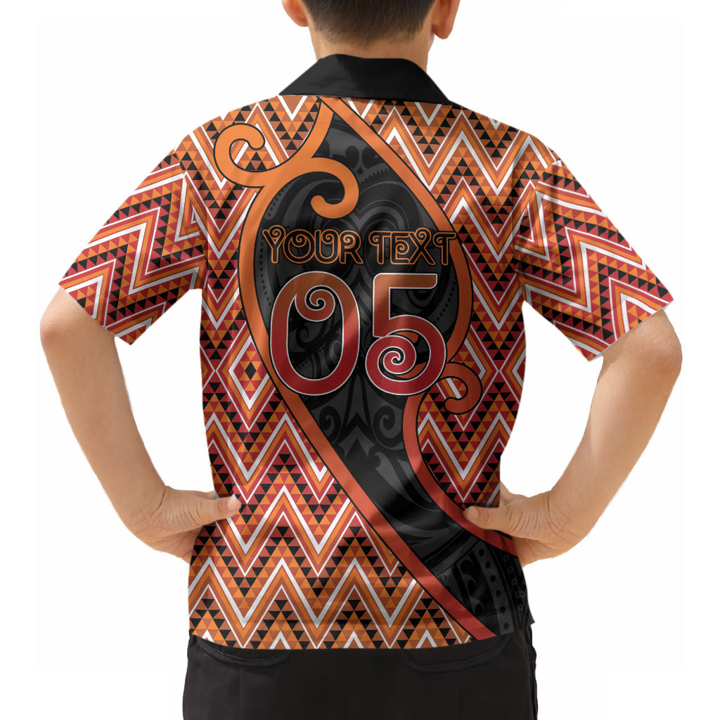 Custom Aotearoa Atua Ruaumoko Hawaiian Shirt God Of Volcanoes Koru Patterns