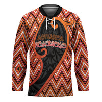 Custom Aotearoa Atua Ruaumoko Hockey Jersey God Of Volcanoes Koru Patterns
