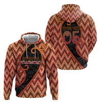 Custom Aotearoa Atua Ruaumoko Hoodie God Of Volcanoes Koru Patterns