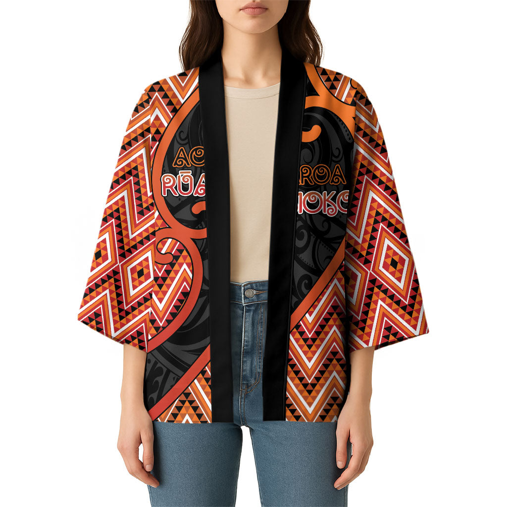 Custom Aotearoa Atua Ruaumoko Kimono God Of Volcanoes Koru Patterns
