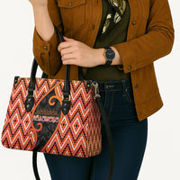 Aotearoa Atua Ruaumoko Leather Bag God Of Volcanoes Koru Patterns
