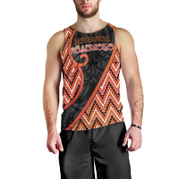 Custom Aotearoa Atua Ruaumoko Men Tank Top God Of Volcanoes Koru Patterns