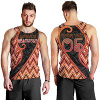 Custom Aotearoa Atua Ruaumoko Men Tank Top God Of Volcanoes Koru Patterns