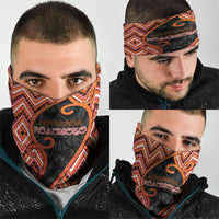 Aotearoa Atua Ruaumoko Neck Gaiter God Of Volcanoes Koru Patterns