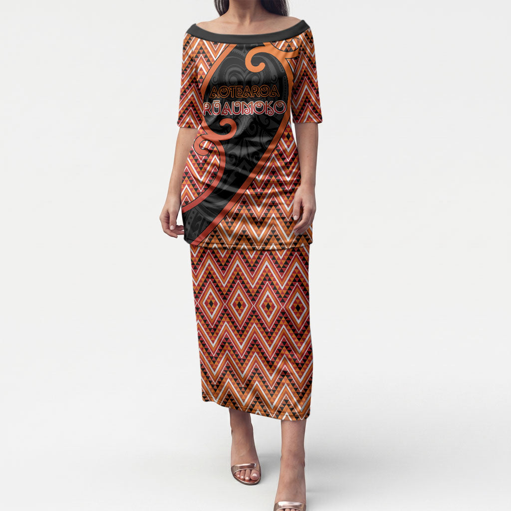 Custom Aotearoa Atua Ruaumoko Puletasi God Of Volcanoes Koru Patterns