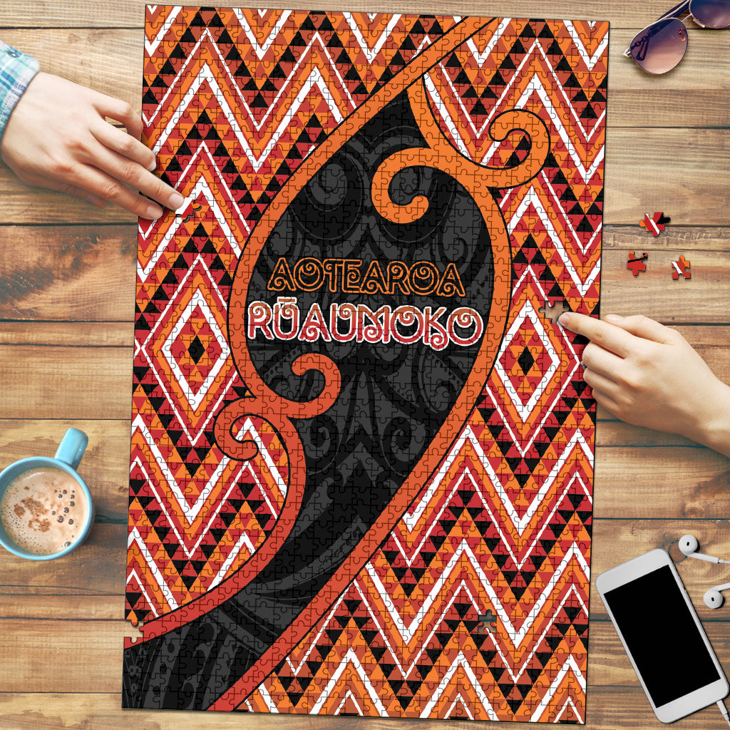 Aotearoa Atua Ruaumoko Puzzle God Of Volcanoes Koru Patterns
