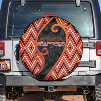 Aotearoa Atua Ruaumoko Spare Tire Cover God Of Volcanoes Koru Patterns