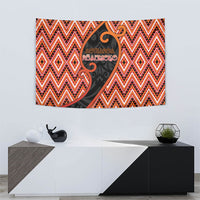 Aotearoa Atua Ruaumoko Tapestry God Of Volcanoes Koru Patterns