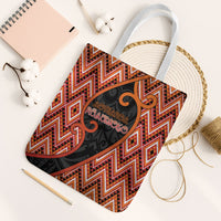 Aotearoa Atua Ruaumoko Tote Bag God Of Volcanoes Koru Patterns