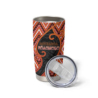 Custom Aotearoa Atua Ruaumoko Tumbler Cup God Of Volcanoes Koru Patterns
