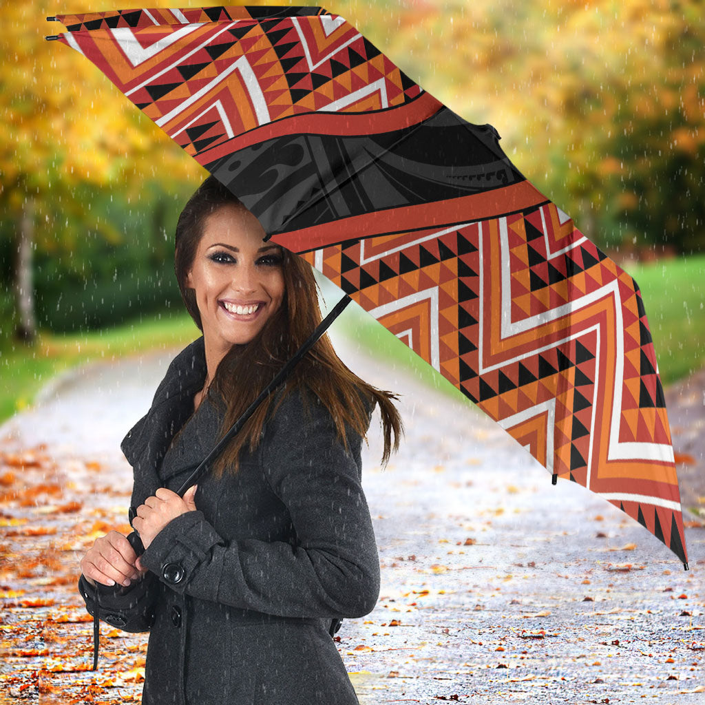 Aotearoa Atua Ruaumoko Umbrella God Of Volcanoes Koru Patterns