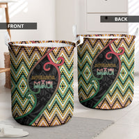 Aotearoa Atua Maui Laundry Basket Demigod Hero And Trickster Koru Patterns