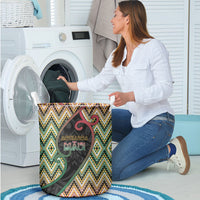 Aotearoa Atua Maui Laundry Basket Demigod Hero And Trickster Koru Patterns